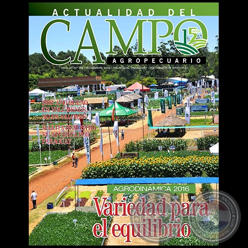 CAMPO AGROPECUARIO - AÑO 16 - NÚMERO 186 - DICIEMBRE 2016 - REVISTA DIGITAL